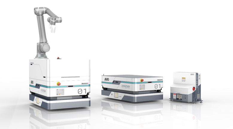 杏彩數位開發的自主式移動機器人（AMR250M），搭配全向輪並結合AI演算法、2D LiDAR、3D攝影機等技術，協助客戶實現產線全自動化